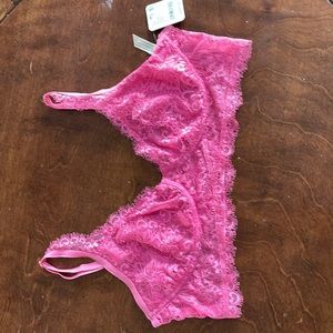 New Intimately by Free People pink Lace bralette